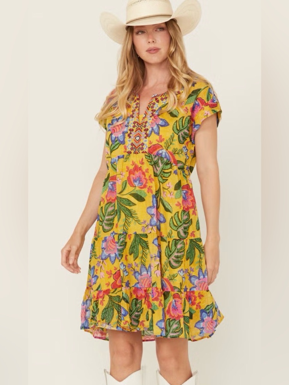 NEW JOHNNY WAS dolman prairie slip dress in milazzo